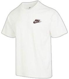 Basic Sports T-shirt With Three Stripes Branding, Nike Moisture-wicking Sportswear T-shirt, White Athleisure T-shirt For Sports Season, Casual White Pre-shrunk T-shirt, Three Stripes Short Sleeve T-shirt For Gym, White Graphic Print T-shirt For Light Sports, White Athleisure T-shirt With Logo Print, White Logo Print T-shirt For Sports Season, White Short Sleeve Sportswear T-shirt