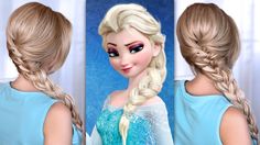 Frozen Braid, Frozen Hairstyles, Elsa Braid, Disney Hairstyles, Matrix Hairstyle, Frozen Hair, Braided Hair Tutorial