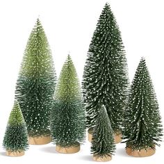 Ayieyill 6 Pieces artificial mini Christmas tree sisal snow trees bottle brush Christmas trees pine trees ornaments with wooden base for Christmas party home decoration MINI CHRISTMAS TREE CHRISTMAS DECORATIONS A layer of "snow" lay on the mini sisal tree looks realistic and vivid, good as miniature winter forest for table displaying. Great Christmas Decorations Small christmas tree is suitable with small decorative gardening, Perfect to enhance the appearance of your model landscape.Also make y Sisal Tree, Christmas Party Home, Model Landscape, Snow Trees, Christmas Party Decoration, Bottle Brush Christmas Trees, Small Christmas Tree, Party Home Decoration, Snow Tree