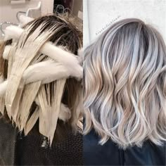 Highlights For Women Over 50, Highlights On Hair, Highlights For Women, Blonde And Blue Hair, Bright Blonde Hair, Blond Ombre, Grey Highlights, Ashy Blonde, Blond Balayage