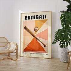 Baseball Mid Century Print Bauhaus Sport Wall Art PRINTED on Luxury Paper.  Featuring a striking baseball and bat against an abstract geometric background, this print blends athleticism with avant-garde design. Ideal for baseball lovers and art enthusiasts alike, this high-quality reproduction makes a unique gift or a bold statement piece for any space. ✅ 𝗛𝗜𝗚𝗛 𝗤𝗨𝗔𝗟𝗜𝗧𝗬 𝗙𝗜𝗡𝗘 𝗔𝗥𝗧 𝗣𝗔𝗣𝗘𝗥 * 𝐀𝐫𝐜𝐡𝐢𝐯𝐚𝐥 𝐌𝐮𝐬𝐞𝐮𝐦-𝐐𝐮𝐚𝐥𝐢𝐭𝐲 𝐏𝐚𝐩𝐞𝐫: Our posters are printed on off-w Baseball Vintage, Sports Wall Art, Sports Wall, Luxury Paper, Geometric Background, Unique Charms, The Test, True Colors, Matte Paper