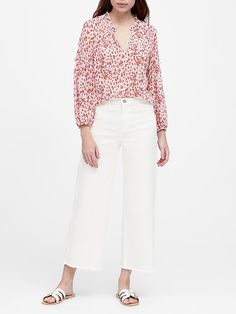 Sheer Leopard Peasant Top | Banana Republic Flowy Blouse With Smocked Cuffs For Spring, Brunch Blouse With Blouson Bishop Sleeves, Blouson Bishop Sleeve Blouse For Brunch, Bishop Sleeve Blouse With Blouson Sleeves For Brunch, Blouse With Blouson Bishop Sleeves For Brunch, Versatile Long Sleeve Puff Sleeve Top For Spring, Flowy Blouse With Gathered Sleeves, Fall White Puff Sleeve Top With Gathered Sleeves, Billowy Long Sleeve Puff Top For Spring