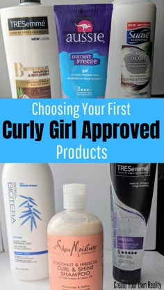 Looking for curly girl approved products? Here are some tried and true favorites! This list was made with curly girl beginners in mind and is full of drugstore curly girl approved products! Curly Braids, Naturally Curly Hair, Types Of Hair, Beautiful Curls