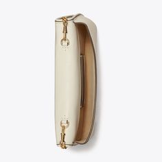 Experience sophistication with the Reva Clutch Bag in Ivory. Its soft curves and bold hardware make for a versatile accessory. Wear it with or without the removable chain strap for effortless style. Elevate any outfit with this luxurious clutch. White Elegant Evening Bag For Travel, Elegant White Evening Bag For Travel, Office Clutch With Detachable Strap In Beige, Elegant Clutch With Metal Hardware For Everyday Use, Elegant Everyday Luxury Crossbody Clutch, Elegant White Clutch For Everyday Use, Chic White Office Clutch, Beige Clutch With Magnetic Closure For Formal Events, Elegant Cream Shoulder Bag With Metal Hardware