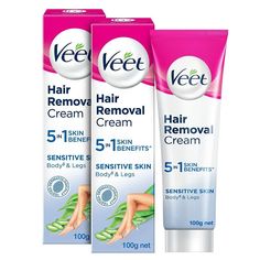 Veet Hair Removal Cream for Sensitive Skin100 g (Pack of 2YOUR 5-MINUTE SALONEffective hair removal in just 3-6 minutes REMOVES SHORTEST OF HAIRRemoves short hair from legsarmsunderarms and bikini line DETANSVISIBLY BRIGHTENSEnriched with Lotus milkwhich is known for its skin softeningcalming properties DERMATOLOGICALLY TESTEDDermatologically tested and leaves skin moisturized for up to 24 hours PLEASANT SMELLPleasant floral fragrance of jasmine for no lingering malodo Veet Hair Removal, Abdominal Pain Relief, Underarm Hair Removal, Aesthetic Amazon, Body Waxing, Waxing Kit, Amazon Beauty, Amazon Beauty Products