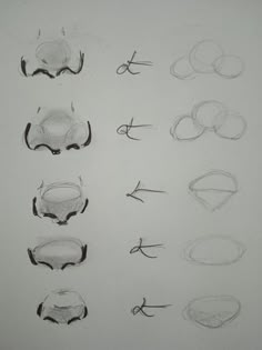 several drawings of different objects are shown in this drawing lesson, including scissors and eyeglasses