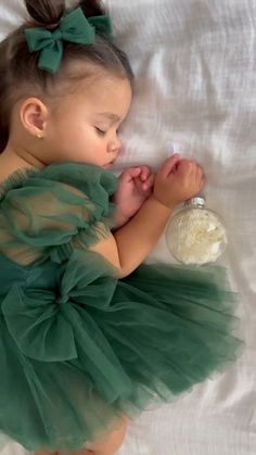 Christmas Baby Outfits, Tulle Puff Sleeves, Daughter And Mom, Christmas Baby Romper, Girl Christmas Outfit, Pigtail Bows, Tulle Bow