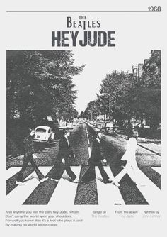 an advertisement for the beatles's heyjude album