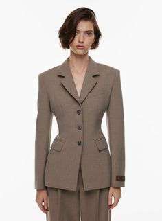 STANDOUT BLAZER | Aritzia Dream Lawyer, Lawyer Aesthetic, Winter Outfits 2024, Best Blazer, Fashion Silhouette, Corporate Chic, Take Care Of Your Body, Work Skirts, Slim Fit Blazers