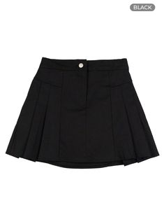 a-line-pleated-mini-skirt-og416 / Black Summer School Pleated Stretch Skirt, Trendy School Skort With Stretch, Trendy Stretch Skort For School, Stretch Mini Skirt For School, Stretch Short Skirt For School, Trendy Fitted Skirt For School, High Waist Stretch Skirt For School, Fitted Mini Skirt For School, Fitted High Waist School Uniform Mini Skirt