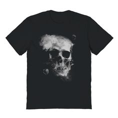 Embrace your spooky side in this Men's Smoky Space Skull Graphic Tee. Embrace your spooky side in this Men's Smoky Space Skull Graphic Tee. FEATURES Crewneck Short sleevesFABRIC & CARE Cotton Machine wash Imported Size: L. Color: Black. Gender: male. Age Group: adult. Spooky Black T-shirt With Skull Print, Horror Crew Neck T-shirt With Skull Print, Horror Skull Print Crew Neck T-shirt, Horror Style Skull Print Crew Neck T-shirt, Horror Black T-shirt With Skull Print, Black Horror T-shirt With Skull Print, Skull Graphic, Graphic Tee Shirts, Mens Graphic Tee