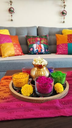 Festive table styling
Holi decor
Living room decor Holi Decoration At Home, Holi Decorations Ideas, Holi Theme, Puja Decor