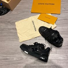 Lv Skate Sneakers Great Condition Barely Used. Still Have The New Shoe Smell. #Lv #Louisvuitton Louie Vuttion, Lv Skate Sneaker, 2025 Manifestation, Skate Sneakers, Graffiti Style Art, Louis Vuitton Black, Louis Vuitton Shoes, Graffiti Styles, Mens Shoes Sneakers