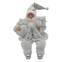 a christmas ornament with an image of a santa clause