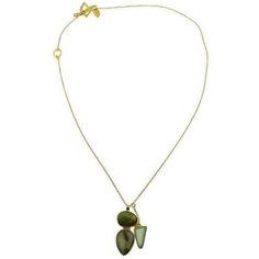 This elegant handcrafted necklace with bohemian style and tribal tones from Heather Benjamin, features Peruvian opal and turquoise on a stacked drop with a small chrysoprase triangle dangle. The gemstones are hand-bezel set in vermeil and hang from a delicate 18" vermeil chain and is finished with a decorative toggle clasp. 22k vermeil Peruvian opal Turquoise Chrysoprase Pendant drop 1 1/2" Chain 18" Hand crafted Bohemian Turquoise Chalcedony Jewelry, Bohemian Turquoise Chalcedony Necklace, Unique Chrysoprase Gemstone Necklace, Green Cabochon Bohemian Necklaces, Green Bohemian Cabochon Necklaces, Green Bohemian Drop Jewelry, Green Drop Bohemian Jewelry, Bohemian Drop Earrings With Natural Stones, Elegant Turquoise Chrysoprase Necklace