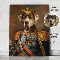 Custom Pet Portrait Royal Pet Portrait Mother's Day Gift | Etsy Indonesia Digital Pet Portrait