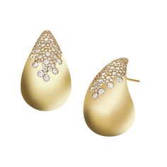 Effortlessly modern and infused with an unexpected edge, our Lin Puffy Curve Earrings are as unique as they are striking. Handcrafted with Diamonds set in rich yellow gold, their oversized shape and striking sparkle are guaranteed to turn heads. If you have any questions about this piece, please do not hesitate to contact us. Diamonds set in 18k yellow gold Diamonds: 3.33ct Length: 1.5" For more information on shipping and returns, please review our policy Modern Earrings Unique, Organic Shape Jewelry, Mens Diamond Jewelry, Vintage Diamond Earrings, Texture Jewelry, Jewelry Editorial, Modern Jewellery, Jewelry Website, Diamond Earring