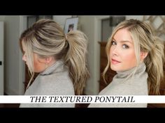 Messy Ponytail Tutorial, Dressy Ponytail, Textured Ponytail, Teased Ponytail, Fuller Ponytail, Ponytail Trick, Big Ponytail, Messy Ponytail Hairstyles