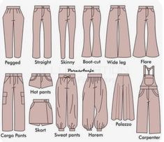 the different types of pants for women