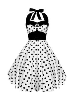 Christmas Party Plus Size, Polka Dot Dress Vintage, Vestidos Pin Up, 1950s Women, Vintage Polka Dot Dress, 50s Retro, Style Gothic, Rockabilly Style, White Polka Dot Dress