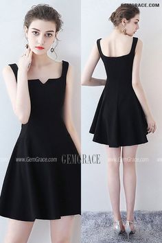 10% off now|Free shipping world-wide. Little Black Mini Homecoming Party Dress Aline Flare at GemGrace. Click to learn our pro custom-made service for wedding dress, formal dress. View #HomecomingDresses for more ideas. Trendy Dress Styles, Short Formal Dress, Dresses A Line, Cheap Homecoming Dresses, Homecoming Party, Little Black Dresses, Line Dresses, Homecoming Dresses Long, Short Party Dress