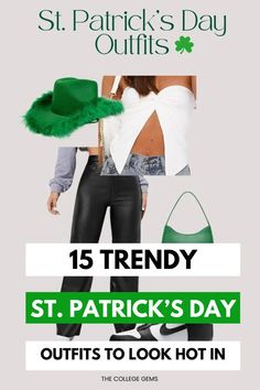 St. Patrick's Day Outfits St Patricks Day Outfits, First Day Of College, College Party, St Patrick's Day Outfit, College Parties, Outfits To Wear, Day Outfits, Party Outfits, College Outfits