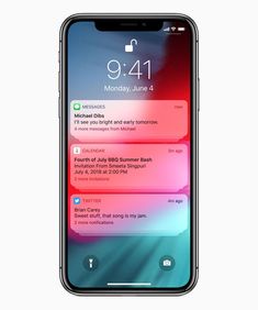 an iphone is shown with the notifications displayed on its screen and it's time