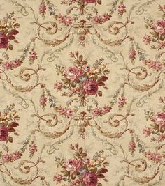 an old fashioned wallpaper with pink flowers on it