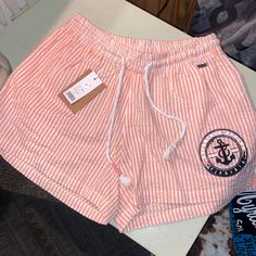 Beach By Exist Virginia Beach Drawstring Shorts New Never Worn No Flaws Super Cute Size: Medium 100% Cotton Bermuda Bottoms For Beach Season Vacation, Casual Beach Shorts For Beach Season, Casual Bermuda Beach Bottoms, Beachwear Bermuda Bottoms For Vacation, Bermuda Beachwear Bottoms For Vacation, Bermuda Bottoms For Beachwear Vacation, Casual Beach Party Shorts, Beach Bermuda Bottoms For Beach Season, Bermuda Beach Bottoms For Beach Season