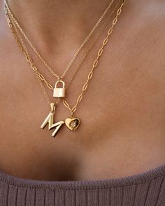 Gold Letter Initial Necklace 18K Gold Plated Stainless Steel Approx. 18 inches Boyfriend Initials, J Necklace, Small Necklace, Gold Letter, Glamorous Style, Chain Anklet, Necklace Online, Gold Letters, Initial Necklace