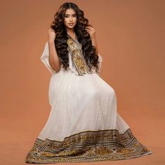 Exquisite Patterns: Handwoven Habesha Dress with Meticulous Detailing – TheEthiopianStore Holiday Wedding Dress, Habesha Dress, Ethiopian Dress, Habesha Kemis, Wedding Art, British Indian, Wedding Dresses Simple, Intricate Patterns, Caicos Islands