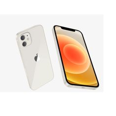 two iphones side by side, one with an apple logo on the back and one with