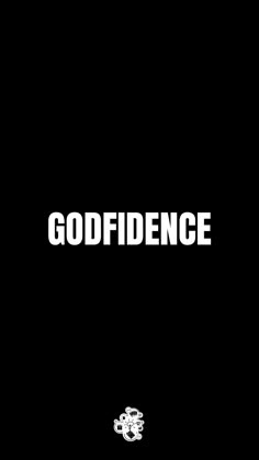 the words goddience are in white on a black background