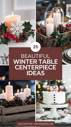 beautiful winter table centerpiece ideas