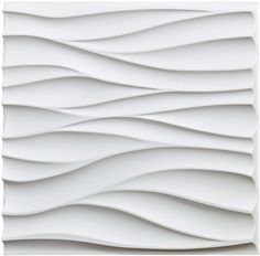 a white wall that has wavy lines on the top and bottom, as if it were made out of paper