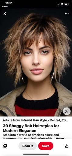 Aline Shaggy Bob, Super Choppy Medium Hair, Shaggy Inverted Bob With Bangs, Wolf Shag Haircut, Choppy Short Haircuts, Medium Choppy Haircuts, Short Blonde Haircut, Night Out Hair, Curly Natural Curls