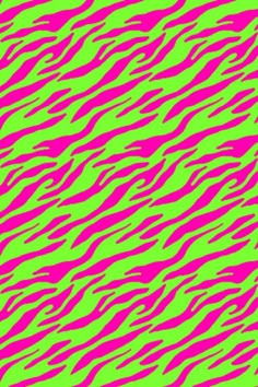 a green and pink background with wavy lines