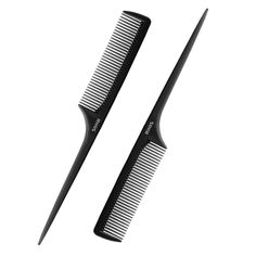 PRICES MAY VARY. 【Durable and Stable】RHOS Rat Tail Comb is made from ABS material,make the comb more sturdy.The high quality Fine Tooth Combs are not easily deformed or damaged and is lighter and more durable than ordinary hair combs. 【Easy to Use】Split your hair into sections and comb it from the roots towards the scalp, you can add height and volume to your hairstyle and use it with a hairdryer for better results. 【Multiple Functions】The comb handle is specially designed with a tapered tail, w Parting Comb, Teasing Comb, Fine Tooth Comb, Rat Tail Comb, Back Combing, Tail Comb, Quick Hair, Rat Tail, Mha Dr