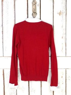 "90s dark red cable knit sweater shirt/white shirt sweater/red pullover sweater/minimalist Features... -dark red cable knit -white cotton shirt accents -easy to wear pullover style -have the shirt look without the bulkiness -East 5th Measurements...taken flat -marked size: large -bust: 20\" -length: 24\" -sleeve: 26\" Condition... -great vintage condition -minor fading/pilling TAA727" Red Crew Neck Cotton Cardigan, Red Cotton Crew Neck Cardigan, Classic Red Crew Neck Cardigan, Classic Red Crew Neck Sweater, Red Crew Neck Classic Cardigan, Red Cable Knit Crew Neck Top, Classic Red Long Sleeve Sweater, Red Cotton Cable Knit Sweater, Red Cable Knit Cotton Sweater