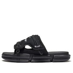 Summer Slip-on Sport Sandals For Streetwear, Black Non-slip Sandals For Vacation, Black Breathable Sport Sandals For Vacation, Black Breathable Sport Sandals For Summer, Black Breathable Flip Flops For Outdoor, Breathable Black Flip Flops For Outdoor, Non-slip Sandals For Summer Streetwear, Black Breathable Beach Slippers, Breathable Black Beach Slippers