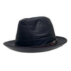 Looking for a stylish and unique leather fedora hat? Look no further than the Balboa! This hat is made from high quality leather and features a brim 1 3/4" wide and a crown 3 3/4" tall. The unique brown band adds a touch of style, while the black and brown colors make it versatile for any outfit. Leather Brim 1 3/4" Crown 3 3/4" Featherweight Sizing Info Brim 1 3/4" Crown 3 3/4" For detailed sizing info, click here to watch a short, informative video. We offer FREE EXCHANGES/RETURNS in case you White Cowboy Hat, Brown Cowboy Hat, Hats For Big Heads, American Hat Makers, Leather Cowboy Hats, Black Cowboy Hat, Outback Hat, Black Cowgirl, Pork Pie Hat