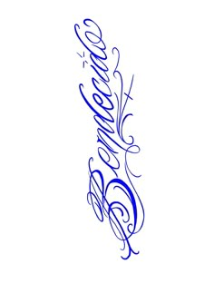 the word love written in cursive writing on a white background with blue ink