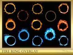 fire ring overlays for photoshopped