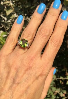 Don't miss this opportunity to own this beautiful gemstone ring crafted in 14k gold filled => Gemstone Type - Peridot, Clear Quartz => Gemstone Cut - Faceted => Gemstone Size - 8*10 mm, 3*5 mm => Total Number of Gemstones - 3 => Metal Type - 14k Gold Filled (Tarnish Resistant And Nickel Free) - also available in 925 sterling silver * Please contact me for pricing on a sizes larger than 11 * ~ Feel free to ask me about custom made designs. ❏ Replacements and custom orders : ✪ 925 s Yellow Gold Rings With Rectangular Gemstone, Gold Emerald Cut Gemstones With Accent Stones, Gold Emerald-cut Gemstones With Accent Stones, Rectangular Yellow Gold Ring With Gemstone, Gold Square Cut Emerald Ring With Gemstone, Green Square Cut Stone Jewelry, Yellow Gold Rings With Rectangular Accent Stones, Green Rectangular 14k Gold Ring, Rectangular Green 14k Gold Ring