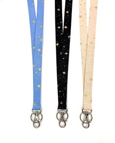 "Those beautiful Rifle Paper Co. fabric lanyards are comfortable to wear, making them perfect gift for teachers, nurses and anyone wearing ID badge. [FEATURES] ▸ Made with 4 layers of high quality cotton fabric ▸ Size: Width is approx. 5/8\" inch. Length is 15.5 in, 17.5 inch or 19.5 inch drop. Length is measured from the loop on one end to the beginning of the metal hardware on the other end. ▸ Swivel clasp hook and key ring are included ▸All items are made in a smoke-free home [Notes] ▸If you Name Tag Lanyards, Free Id, Lanyard Teacher, Star Badge, Neck Lanyard, Fabric Lanyard, Badge Lanyard, Nursing Teacher, Teacher Lanyard