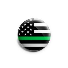 Thin Green Line Flag Topper -  - Beyond The Scrubs Rangers Game, Park Rangers, Federal Agent, Border Patrol, Law Enforcement Officer, Id Badge Reels, Park Ranger, Id Badge, Badge Reel