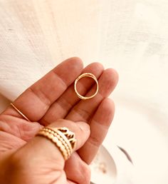 A ring made of 14k gold filled, suitable for 24/7 wear, with a unique combination of styles. Size #3 only. This listing is for (1) ring. Everyday Hypoallergenic 14k Gold Stackable Rings, Everyday Tiny Stackable Rings In 14k Gold, Fine Jewelry In 14k Gold Filled With Tiny Details, 14k Yellow Gold Midi Rings For Everyday, Everyday Simple Stackable Rings In Recycled Gold, Everyday 14k Gold Stackable Rings With Simple Design, Everyday Simple Stackable Rings In 14k Gold, Everyday Yellow Gold 14k Midi Rings, Everyday 14k Yellow Gold Midi Rings