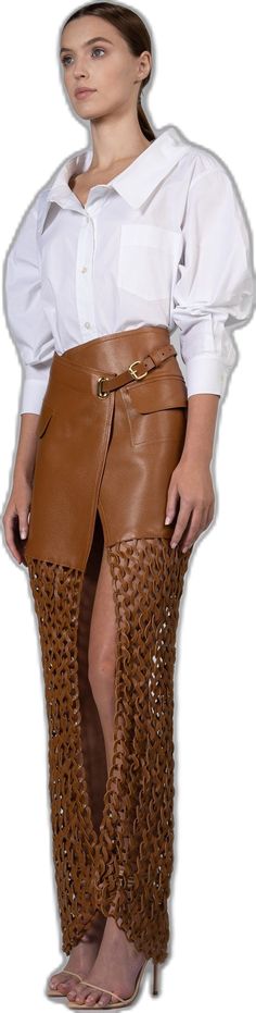 Luxury Leather Mini Skirt, Luxury Fitted Skirt With Belt Loops, Elegant Leather Skirt With Belt Loops, Fall Skirt With Belt Detail, Chic Asymmetrical Mini Skirt With Belt Loops, Chic Mini Skirt Bottoms With Belt, Chic High Waist Mini Skirt With Belt, Chic Belted Mini Skirt, Chic Asymmetrical Skirt With Belt