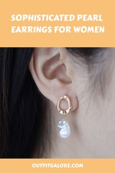 Add a touch of elegance to your outfit with these exquisite Pearl Earrings for Women. They exude a timeless charm that seamlessly blends vintage and classy styles. Made in an attractive gold color, these earrings are both durable and resistant to tarnishing. The design is simple yet elegant, featuring an imitation pearl that dangles gracefully from the earlobe. Perfect for both formal occasions and everyday wear, these earrings are a must-have addition to any fashion-forward woman's collection. Classic Pearl Earrings For Gift, Classic Single Earring, Classic Earrings Perfect For Gifts, Classic Earrings For Gift, Single Metal Earring, Elegant Tarnish-resistant Pearl Earrings, Classic Pearl Earrings Tarnish Resistant, Formal Tarnish Resistant Pearl Earrings, Tarnish-resistant Gold Clip-on Earrings