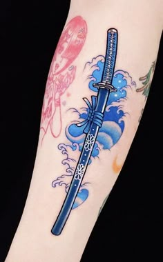 Tato Tradisional, Colored Tattoo Design, Men Tattoos Arm Sleeve, Japan Tattoo Design, Blue Tattoo, Tattoo Apprentice, Japanese Tattoo Art, Dark Tattoo, Dope Tattoos